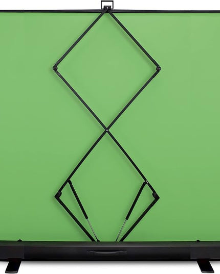【Wider Style】 KHOMO Gear 87-in Large Collapsible Green Screen Backdrop Portable Retractable Chroma Key Panel Photo Background with Stand for Video Conference, Photographic Studio, Streaming