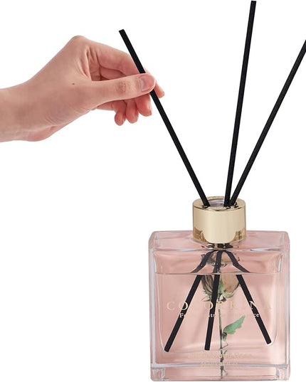 COCORRÍNA Reed Diffuser Set of 3-3 Pack/ 3.04 Fl.oz Diffuser with 24 Sticks Cashmere Vanilla/Sandalwood Rose/Clean Linen Reed Diffuser for Home Bathroom Office Decor