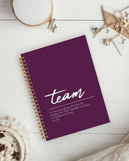 hold fizz Purple Meeting Notebook for Work, Employee Appreciation Gifts, Team Gifts for Employees, Thank You Gifts for Women Men Leader Boss Manager Mentor Coworkers Going Away Retirement, 5.5"x8.3"