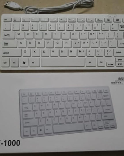 Compact Quiet Keyboard for Laptop, USB Lightweight Keypad - Portable Ultra-Slim Typing Device for Laptop Tablet Men Women