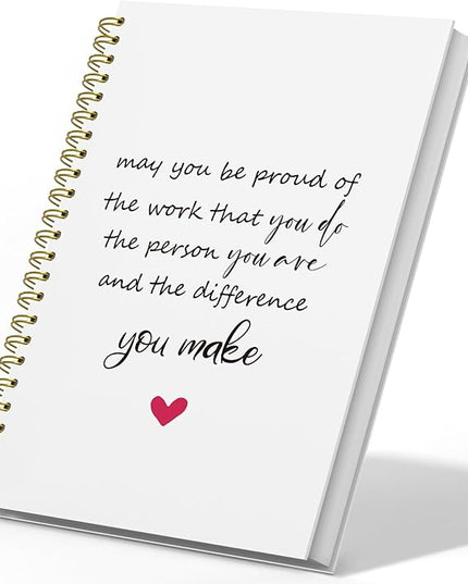 DSHFG Motivational Journal Notebook for Women Appreciation Gifts Coworkers Mentor Boss, Journaling Notebooks for Work Office Supplies Spiral Notebook Difference Maker Gift, 5.5x8.3