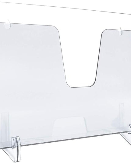 Acrimet Pocket File Holder Horizontal Design Brochure Display (for Wall Mount or Countertop Use) (Removable Supports Included) (Letter Size) (Clear Crystal Color)