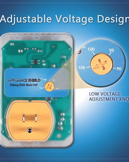 Surge Protector - Protects Appliances From Damaging & Costly Voltage Spikes/Dips. Great for Refrigerators, Freezers, Dryers, Computers. Best in Class 20 Amp, 2200 Watts.