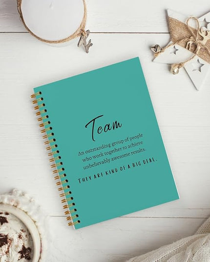 hold fizz Green Meeting Notebook for Work, Employee Appreciation Gifts, Team Gifts for Employees, Journals for Writing, Thank You Gifts for Women Men Leader Boss Manager Mentor Coworkers, 5.5"x8.3"