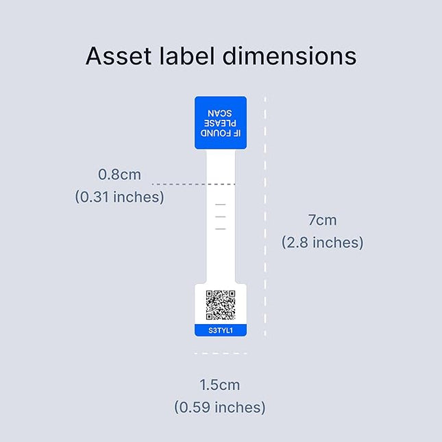 Cable Labels for Thick Cables - 100 Pack Heavy Duty Wrap-Around QR Code Stickers - Asset Tags for IT Cable Management