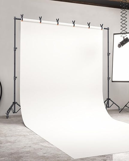 Backdrop Stand with Wheels 10x7.5Ft (WxH), Photo Backdrop Stand Easy to Move,Heavy Duty Back Drop Adjustable Stand for Parties,Banner Stand Photography and Video Studios