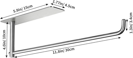 YIGII Wall Mount Paper Towel Holder, Under Cabinet Paper Towel Rack