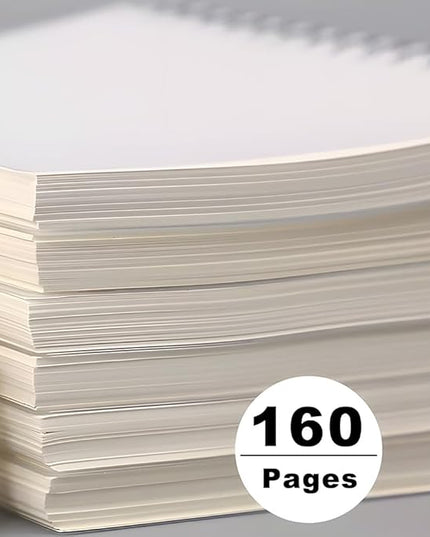 Bullet Journal Dotted Spiral Notebooks with 120 GSM Thick Paper, Elastic Band and Waterproof Cover, Total 480 Pages, 5.7''×8.3'' Medium Size Dot Paper Note Book for Work School (3 Pack, A5)