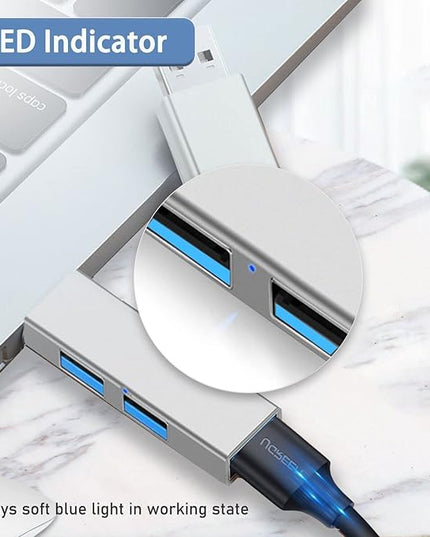 USB 3.0 Hub, VIENON Aluminium 3-Port USB Hub USB Splitter USB Expander for Laptop, Xbox, Flash Drive, HDD, Console, Printer, Camera,Keyborad, Mouse