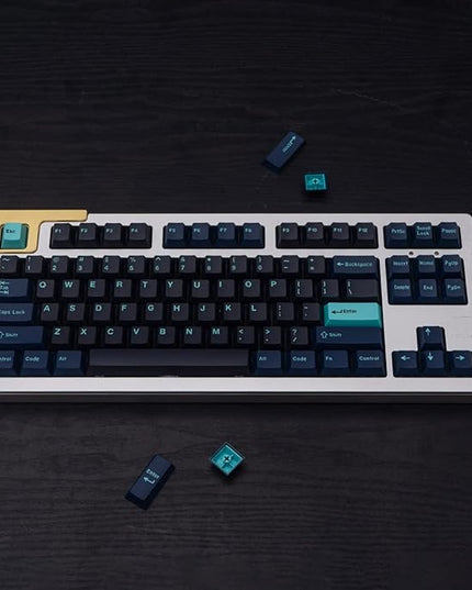 Sumgsn 172 Keys Double Shot Keycaps Cherry Profile Hammerhead Dark Keycap Set Fit for Alice Keyboard 61/64/87/104/108 Cherry MX Switches ISO ANSI Layout Mechanical Keyboard