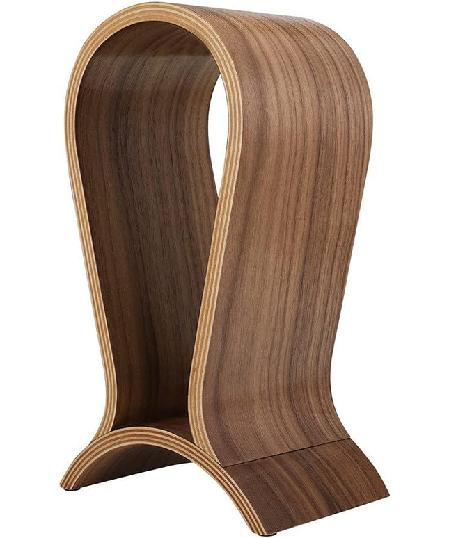 Headphone Stand Wood, Headset Stand for Desk, Walnut Gaming Headphone Holder Compatible for Sennheiser, Bose, Beats, Razer, AKG, Airpod Max, HyperX, Sony PS4 et.