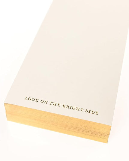 Graphique Sun Designer List Pad Luxe Collection, Gold Foil Embossed To-Do Notepad, Writing Pad with150 Pages, 4” x 9.75”