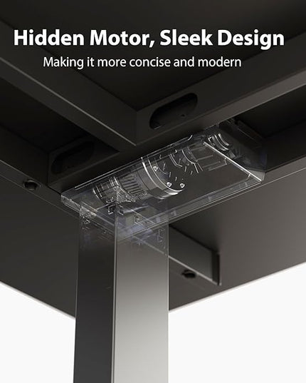 Agilestic Triple Motors 73" x 60" L Shaped Standing Desk, Electric Standing Desk Adjustable Height, Extra Large Desktop Corner Table for Home Office, Gaming Workstation, Splice Board, Black
