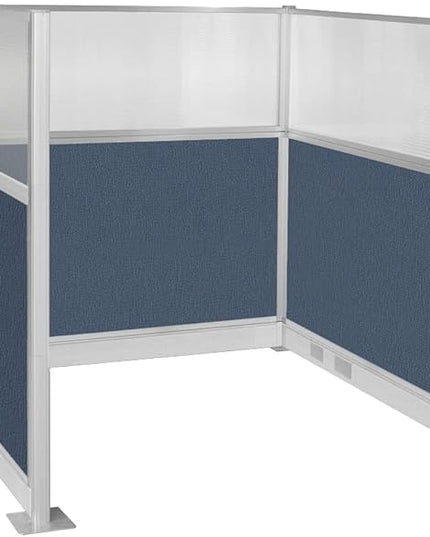 Versare Pre-Configured Hush Panel Electric Cubicle | Workstation Divider Walls | Cubicle Privacy Panels | Office Partition Walls