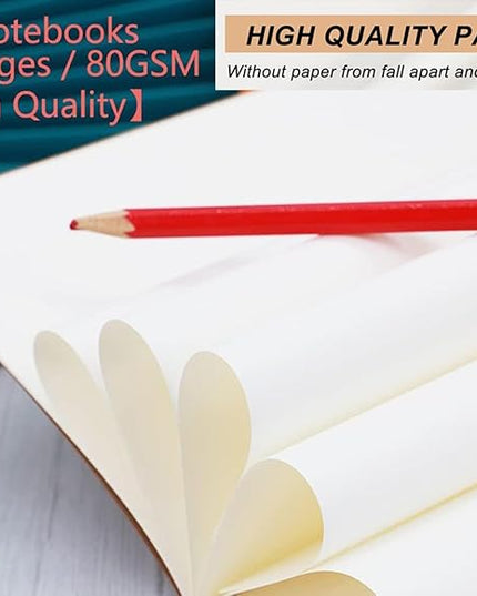 24 Pack A5 Kraft Notebook,Blank Pages - 60 Pages (30 Sheets),Sketch Book Bulk, 8.3”x 5.5”Small Kraft Notebook