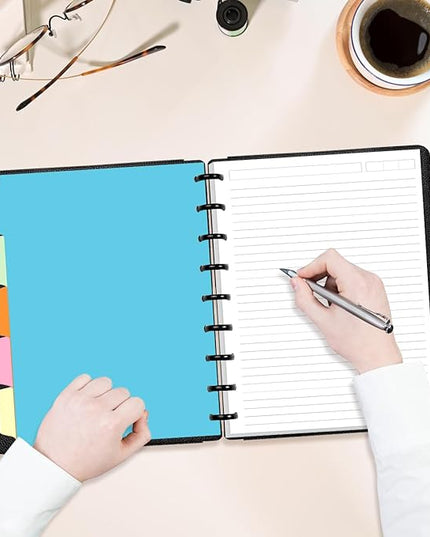 9 Disc Lined Paper Refills for Happy Planners - 100 Sheets/200 Pages Classic Size Lined Paper with 5 Sheets Dividers, 7" x 9.25"