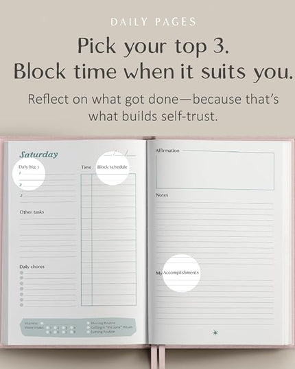 The ADHD Planner for Adults - Undated Daily & Weekly ADHD Journal for Disorganized People, 90 Days - Habit Tracker, Record Emotions & Mood - Academic Goals - Structure & Focus for Adults Brains