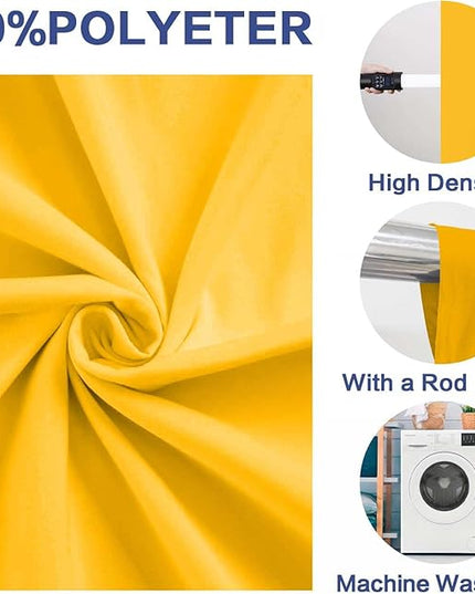 Photo Backdrop Yellow Screen Background Fabric Professional Photography Solution 5x7ft Seamless Design Eliminate Wrinkles Short Video Food Photography Summer Theme Event