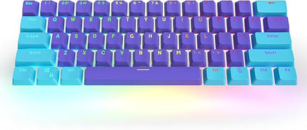 Guffercty kred 60 Percent PBT Keyboard Keycaps OEM Profile, Custom Keycaps Double Shot for 61 60% Mechanical Keyboard (SEHN)