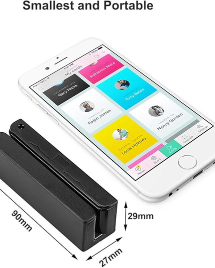 MSR90 USB Swipe Magnetic Credit Card Reader 3 Tracks Mini Smart Card Reader MSR605 MSR606 Deftun