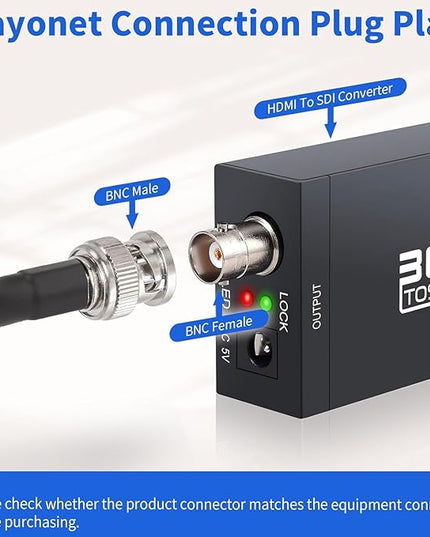 Superbat SDI BNC Cable 3G/6G/12G (Belden 1694A, 2ft) - Supports HD-SDI/3G-SDI/4K/8K, Precision Video Cable for SDI (1Pcs)