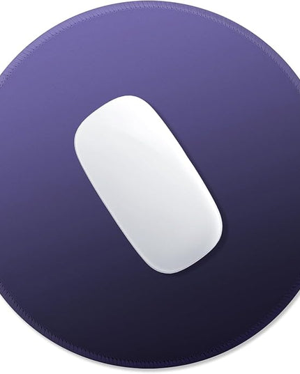 ITNRSIIET Mouse Pad Non-Slip Rubber Base Smooth Surface Stitched Edges Waterproof Durable Compatible with All Mice for Office & Gaming, Desk Accessory, Diameter 8.7 inch, Violet Gradient
