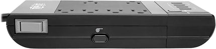 Tripp Lite Safe-IT Surge Protector & Charging Station, 6-Outlets, 4-USB Ports, 8ft / 2.4M Cord, $50,000 Insurance, Limited Life Manufacturer's Warranty (TLP68UBAM)