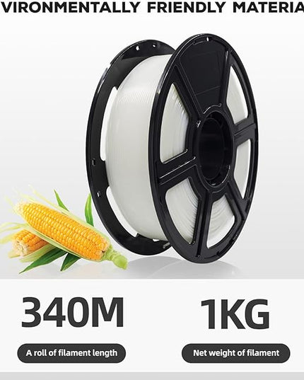 FLASHFORGE PLA Filament 1.75mm, 3D Printer Filament 1kg (2.2lbs) Spool, Dimensional Accuracy +/- 0.02mm, 3D Printing Filament Easy to Use and Fits for Most FDM 3D Printers (Natural)