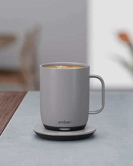 Ember Temperature Control Smart Mug 2, 14 Oz, App-Controlled Heated Coffee Mug with 80 Min Battery Life and Improved Design, GrayModel