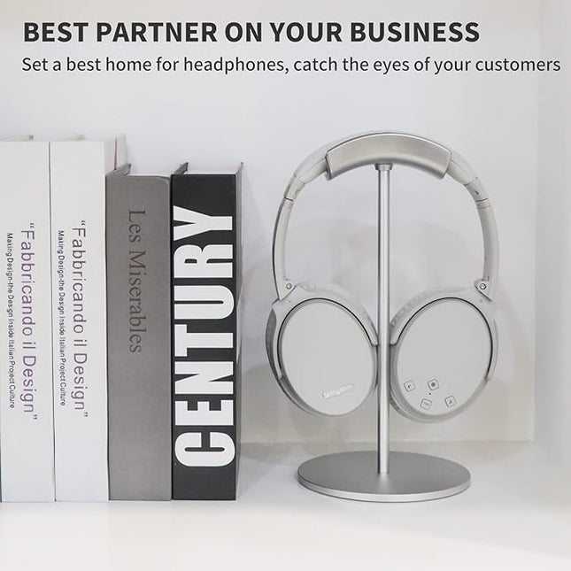 Srhythm Headphone Stand,Metal Headset Holder for Space-Saving and Display