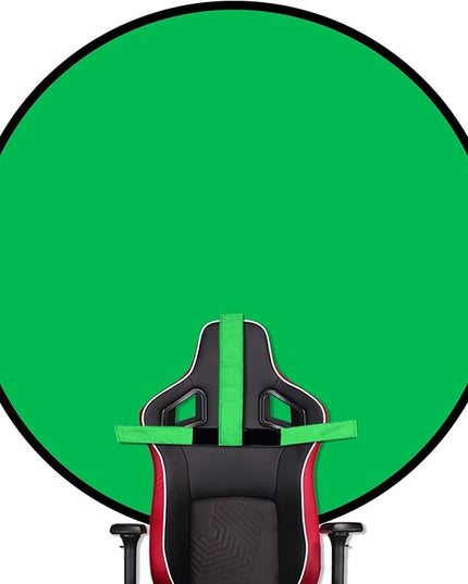 Portable Green Screen Chair with Stand 57 inch Double Sided Chroma Key Backdrop for Zoom/Streaming, Foldable Green Background for Photography, Video Chats, Gaming & Meetings
