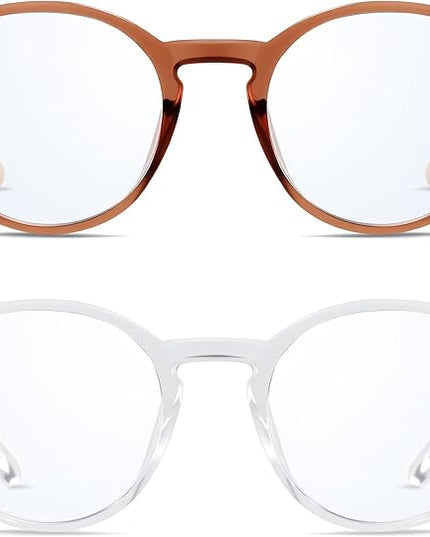 ANDWOOD Blue Light Blocking Glasses Women Men Computer Small Face Clear Bluelight Blocker Eyeglasses Frame