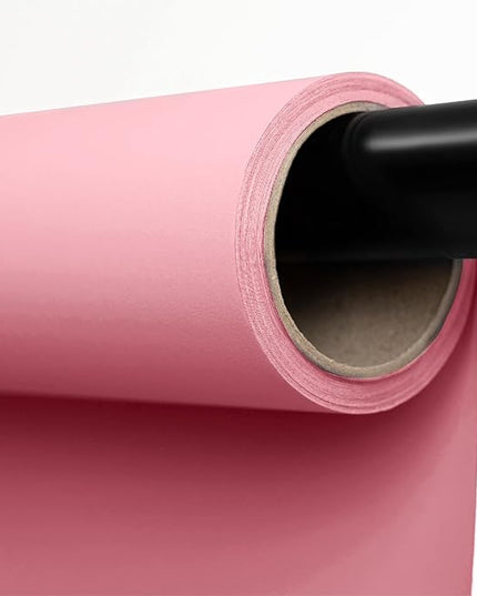 Kate Seamless Paper Backdrop for Photography Solid Pink Backdrop Paper (53''x32.8' Baby Pink)