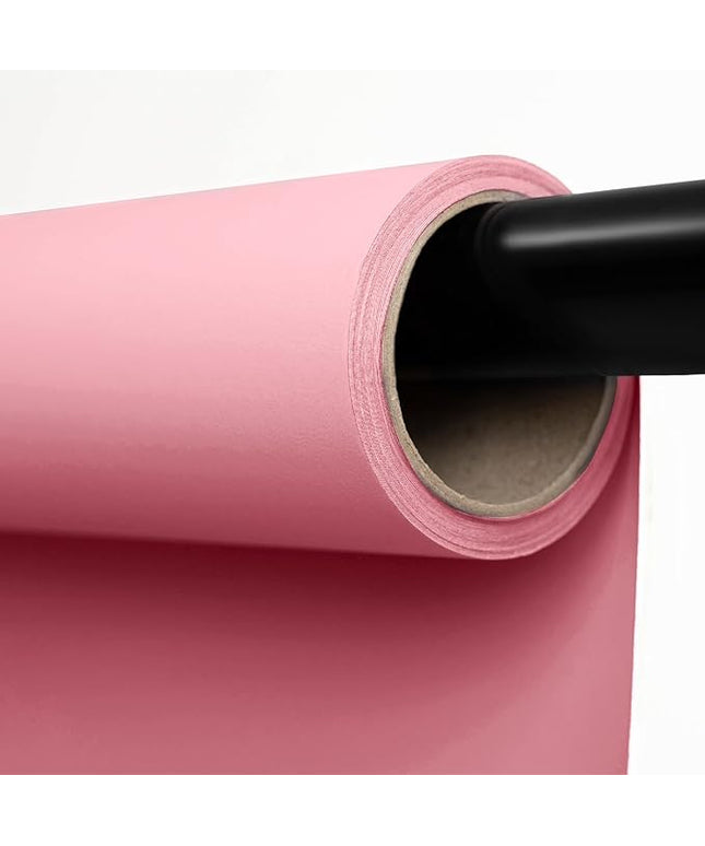 Kate Seamless Paper Backdrop for Photography Solid Pink Backdrop Paper (53''x32.8' Baby Pink)