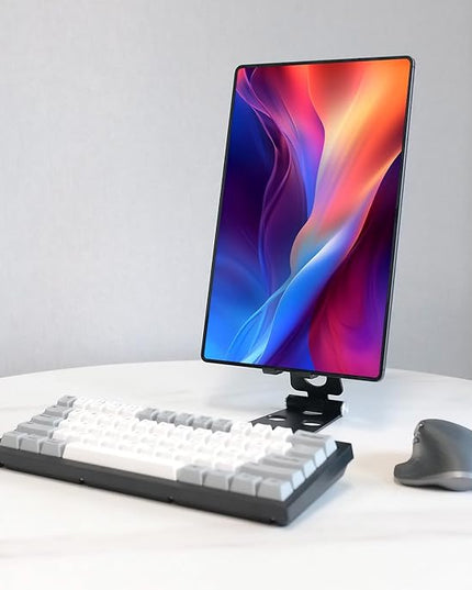 Kado Aluminum Alloy Tablet Stand for Portable Monitor, Foldable iPad Stand Holder Adjustable, Computer Office Desk Accessories for Kindle, Switch, iPad Pro/Air/Mini, iPhone Pro/Max/Plus