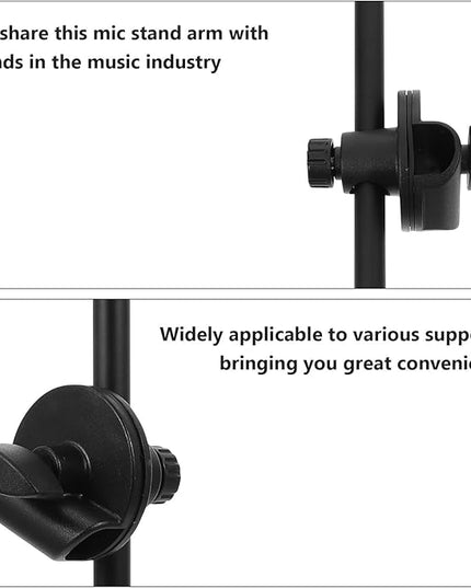 Adjustable Metal Microphone Boom Arm with Clamp Smooth Surface Mic Stand Accessory for Desk Mounting and Saxophone Performance