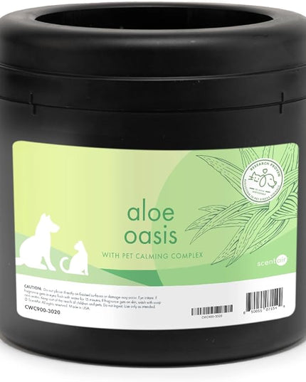 ScentAir Whisper Home Monthly Plug-in Refill, Fragrance Cartridge for Home and Office, Aloe Oasis Pet Calming