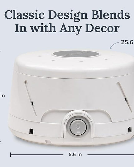 Yogasleep Dohm Classic (White) The Original White Noise Sound Machine, Soothing Natural Sounds from a Real Fan, Sleep Therapy for Adults & Baby, Noise Cancelling for Office Privacy & Meditation