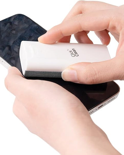 CLICK CLEAN Touchscreen Mist Cleaner, Screen Cleaner, All in One Screen Cleaner Spray with Microfiber and Phone Stand for All Phones, Laptop and Tablet Screens (Grey)