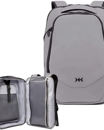 Knack Small Series 2 Laptop Backpack Fits up to 16 Inch Laptops - Knack Bags Carry-On Backpack, TSA Approved, Expandable Travel Backpacks With 2 Day Outfit Capacity, Alloy Gray