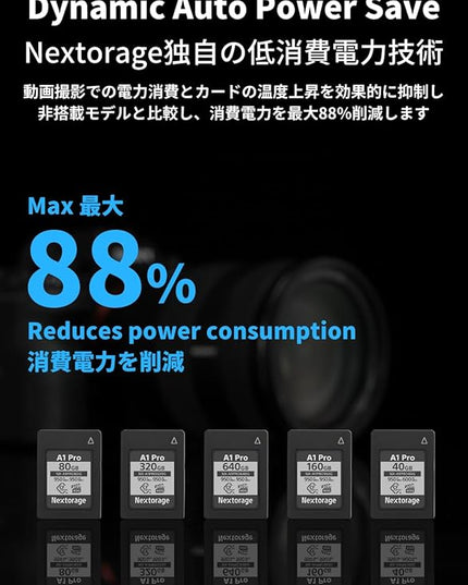 Nextorage Japan CFexpress Type A Card NX-A1PRO 80GB VPG 400 Ultra Fast Read 950MB/s Write 950MB/s