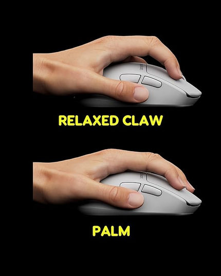 Pulsar Gaming Gears X3 LHD Crazylight Wireless Gaming Mouse, Ultra Lightweight 1.51 oz (43g), Hybrid Ergonomic, Optical Switch, 32000 DPI, 750 IPS, XS-1 Sensor, 8k Compatible (Left-Handed Uyuni White)
