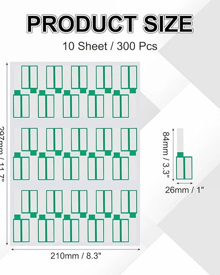 uxcell 300 Pcs Cable Labels, Waterproof Wire Cord Labels Tags, Cord Organizer Management Tags for Charger Cable Organizer Wire Markers Printer, Green