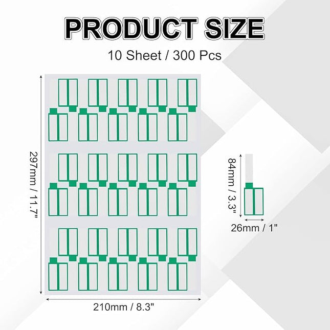 uxcell 300 Pcs Cable Labels, Waterproof Wire Cord Labels Tags, Cord Organizer Management Tags for Charger Cable Organizer Wire Markers Printer, Green