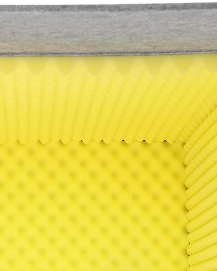 Desktop Soundproof Cover 31" H X 31" W X 31" L Recording Booth Portable Vocal Recording Booth with Double Sound Insulation Vocal Sound Absorbing Shield for Recording Studios, Offices（Yellow+Gray）