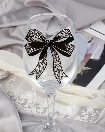 20Pcs Lace Bow Stickers for Scrapbooking Junk Journal Supplies Black White Bows PET Stickers for Journaling Scrapbook Sticker Pack Collage Vintage Decorative Sticker Stationery Decals for Crafts