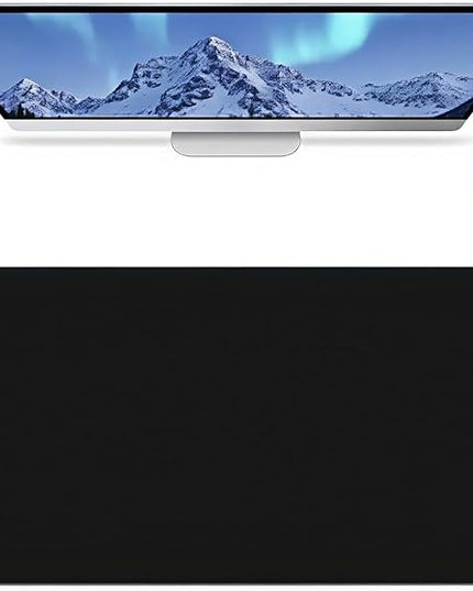 Large Mouse Pad for Desk, XXL Non-Slip Long Extended Gaming Mouse Mat Protector with Waterproof Rubber Base Stitched Edges for Office, Computer, Keyboard, Laptop and Home (Pure Black)