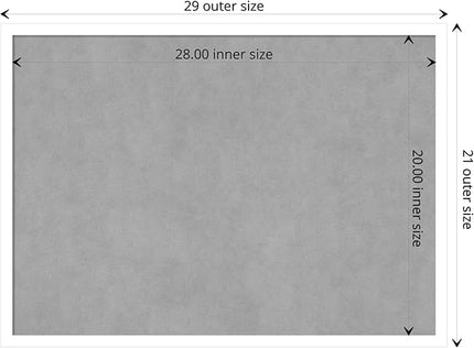Amanti Art White Framed Magnetic Board 21x29 Medium Vision Board for use with Magnets, 100% Metal Sheet to Display Items as Office Decor or for Home Organization in mudroom, Kitchen or Kids Room