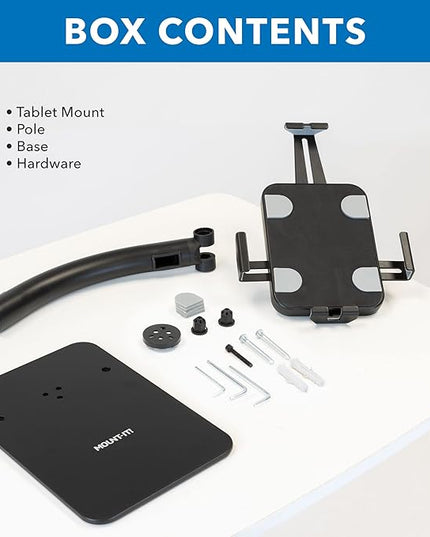 Mount-It! Anti-Theft Tablet Kiosk Countertop Stand | Universal Fit Retail Tablet Stand Compatible with 7.9" to 11" iPad and Samsung Tablets | Retail Kiosk, Black
