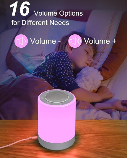 YYDSKIT Sound Machine,White Noise Machine for Baby with Night Light, 32 High Fidelity Sounds,Plug in,5 Timers & Memory Feature, Noise Machine for Baby Kids Adults,Home